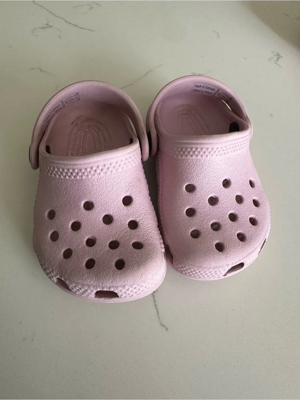 Infant/Toddler Light Pink Crocs